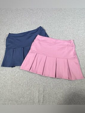 Freely Youth Pleated Active Skort - Bundle Pink and Navy LNWOT